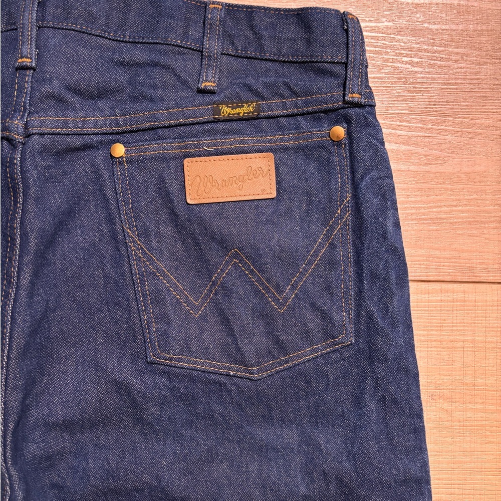 Wrangler 13MWZ Cowboy Cut Original Fit Men's Jeans Rigid Indigo Denim | 37X36 | - Picture 8 of 10
